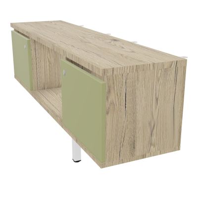 JAMES MEUBLE 2PTE&NICHE L142P36 H73,5CM P.METAL PR BENCH ARIAL P1420 PIED CARRE    R3 R7