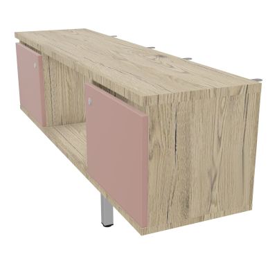 JAMES MEUBLE 2PTE&NICHE L142P36 H73,5CM P.METAL PR BENCH ARIAL P1420 PIED CARRE    R3 R8