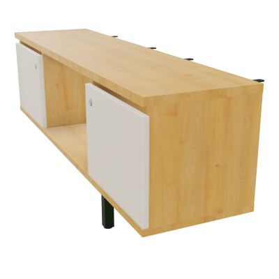 JAMES MEUBLE 2PTE&NICHE L142P36 H73,5CM P.METAL PR BENCH ARIAL P1420 PIED CARRE    R5 N5