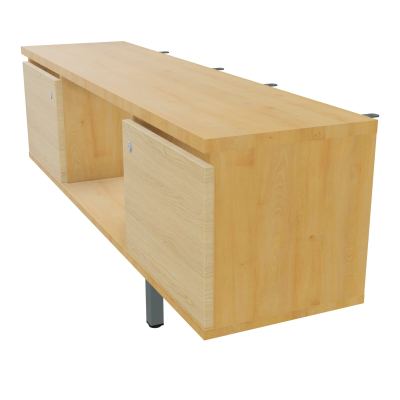 JAMES MEUBLE 2PTE&NICHE L142P36 H73,5CM P.METAL PR BENCH ARIAL P1420 PIED CARRE    R5 R1