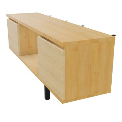 JAMES MEUBLE 2PTE&NICHE L142P36 H73,5CM P.METAL PR BENCH ARIAL P1420 PIED CARRE    R5 R1
