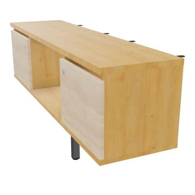 JAMES MEUBLE 2PTE&NICHE L142P36 H73,5CM P.METAL PR BENCH ARIAL P1420 PIED CARRE    R5 RZ