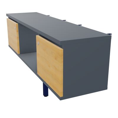 JAMES MEUBLE 2PTE&NICHE L142P36 H73,5CM P.METAL PR BENCH ARIAL P1420 PIED CARRE    R6 R5