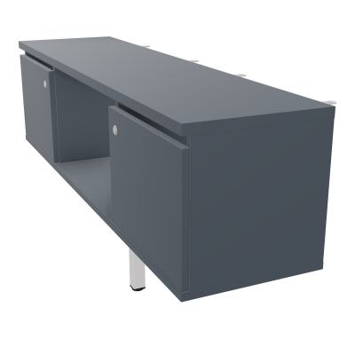 JAMES MEUBLE 2PTE&NICHE L142P36 H73,5CM P.METAL PR BENCH ARIAL P1420 PIED CARRE    R6 R6