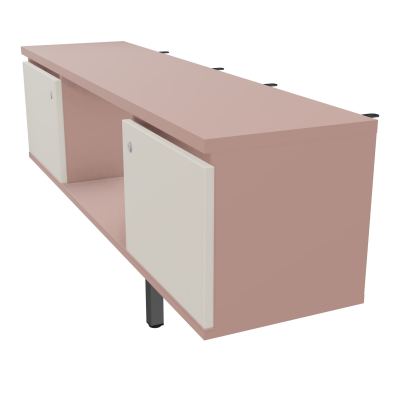 JAMES MEUBLE 2PTE&NICHE L142P36 H73,5CM P.METAL PR BENCH ARIAL P1420 PIED CARRE    R8 N5