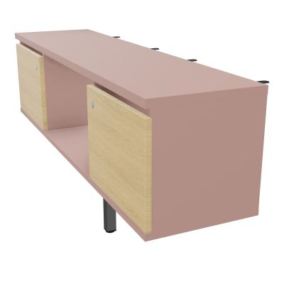 JAMES MEUBLE 2PTE&NICHE L142P36 H73,5CM P.METAL PR BENCH ARIAL P1420 PIED CARRE    R8 R1
