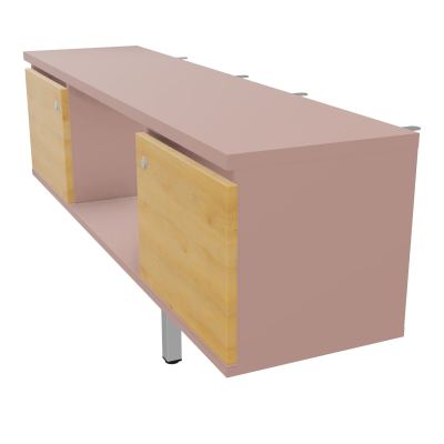 JAMES MEUBLE 2PTE&NICHE L142P36 H73,5CM P.METAL PR BENCH ARIAL P1420 PIED CARRE    R8 R5