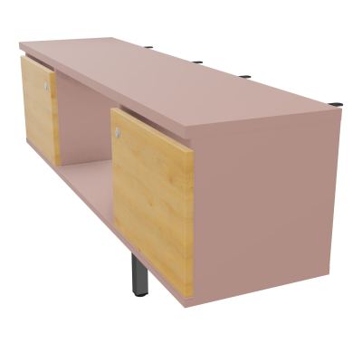 JAMES MEUBLE 2PTE&NICHE L142P36 H73,5CM P.METAL PR BENCH ARIAL P1420 PIED CARRE    R8 R5