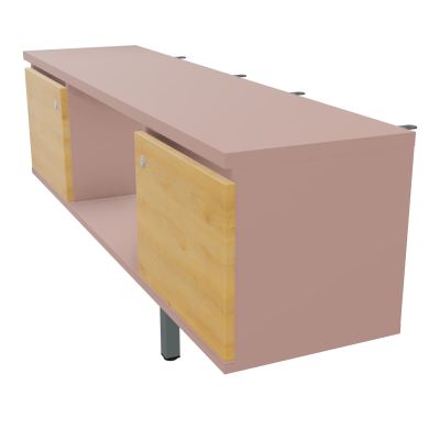 JAMES MEUBLE 2PTE&NICHE L142P36 H73,5CM P.METAL PR BENCH ARIAL P1420 PIED CARRE    R8 R5