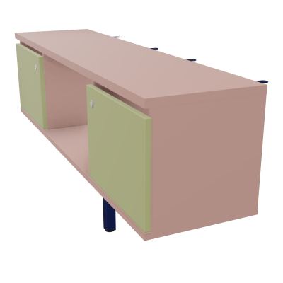 JAMES MEUBLE 2PTE&NICHE L142P36 H73,5CM P.METAL PR BENCH ARIAL P1420 PIED CARRE    R8 R7