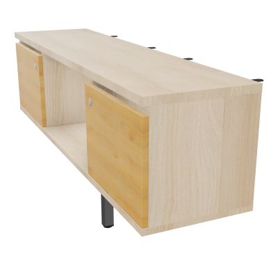 JAMES MEUBLE 2PTE&NICHE L142P36 H73,5CM P.METAL PR BENCH ARIAL P1420 PIED CARRE    RZ R5
