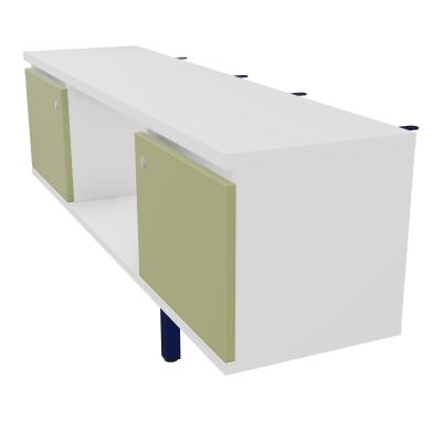 JAMES MEUBLE 2PTES&NICHE L142 P36 H73,5CM P.META.PR BENCH CONECT/4M P.RCT.P1420    MG R7