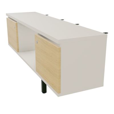 JAMES MEUBLE 2PTES&NICHE L142 P36 H73,5CM P.META.PR BENCH CONECT/4M P.RCT.P1420    N5 R1