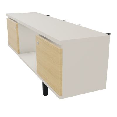 JAMES MEUBLE 2PTES&NICHE L142 P36 H73,5CM P.META.PR BENCH CONECT/4M P.RCT.P1420    N5 R1