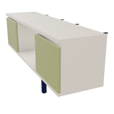 JAMES MEUBLE 2PTES&NICHE L142 P36 H73,5CM P.META.PR BENCH CONECT/4M P.RCT.P1420    N5 R7