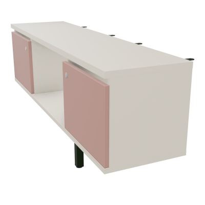 JAMES MEUBLE 2PTES&NICHE L142 P36 H73,5CM P.META.PR BENCH CONECT/4M P.RCT.P1420    N5 R8