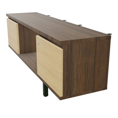 JAMES MEUBLE 2PTES&NICHE L142 P36 H73,5CM P.META.PR BENCH CONECT/4M P.RCT.P1420    N6 R1