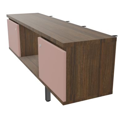 JAMES MEUBLE 2PTES&NICHE L142 P36 H73,5CM P.META.PR BENCH CONECT/4M P.RCT.P1420    N6 R8