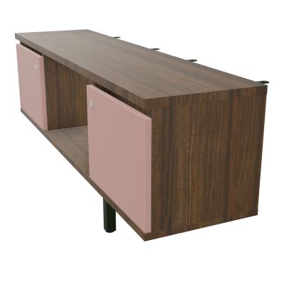 JAMES MEUBLE 2PTES&NICHE L142 P36 H73,5CM P.META.PR BENCH CONECT/4M P.RCT.P1420    N6 R8