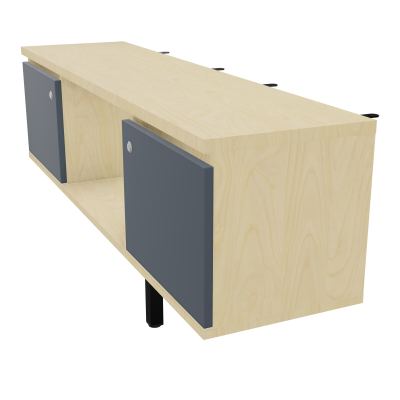JAMES MEUBLE 2PTES&NICHE L142 P36 H73,5CM P.META.PR BENCH CONECT/4M P.RCT.P1420    N8 R6