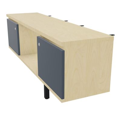 JAMES MEUBLE 2PTES&NICHE L142 P36 H73,5CM P.META.PR BENCH CONECT/4M P.RCT.P1420    N8 R6