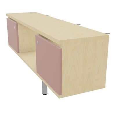 JAMES MEUBLE 2PTES&NICHE L142 P36 H73,5CM P.META.PR BENCH CONECT/4M P.RCT.P1420    N8 R8