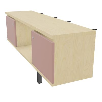 JAMES MEUBLE 2PTES&NICHE L142 P36 H73,5CM P.META.PR BENCH CONECT/4M P.RCT.P1420    N8 R8