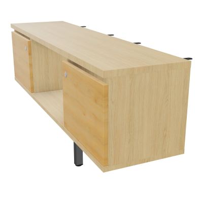 JAMES MEUBLE 2PTES&NICHE L142 P36 H73,5CM P.META.PR BENCH CONECT/4M P.RCT.P1420    R1 R5