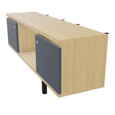 JAMES MEUBLE 2PTES&NICHE L142 P36 H73,5CM P.META.PR BENCH CONECT/4M P.RCT.P1420    R1 R6