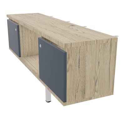 JAMES MEUBLE 2PTES&NICHE L142 P36 H73,5CM P.META.PR BENCH CONECT/4M P.RCT.P1420    R3 R6