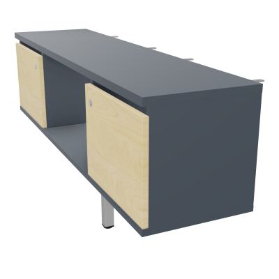 JAMES MEUBLE 2PTES&NICHE L142 P36 H73,5CM P.META.PR BENCH CONECT/4M P.RCT.P1420    R6 N8