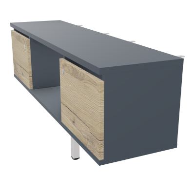 JAMES MEUBLE 2PTES&NICHE L142 P36 H73,5CM P.META.PR BENCH CONECT/4M P.RCT.P1420    R6 R3