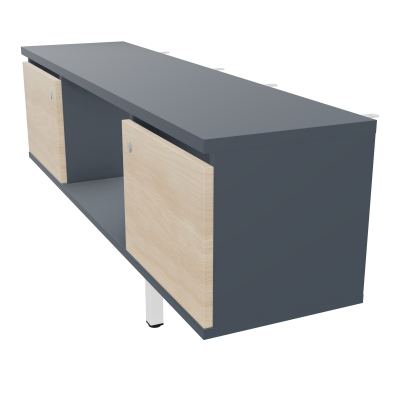 JAMES MEUBLE 2PTES&NICHE L142 P36 H73,5CM P.META.PR BENCH CONECT/4M P.RCT.P1420    R6 RZ