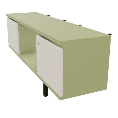 JAMES MEUBLE 2PTES&NICHE L142 P36 H73,5CM P.META.PR BENCH CONECT/4M P.RCT.P1420    R7 N5