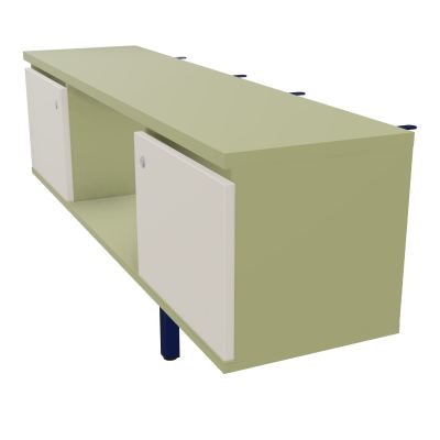 JAMES MEUBLE 2PTES&NICHE L142 P36 H73,5CM P.META.PR BENCH CONECT/4M P.RCT.P1420    R7 N5