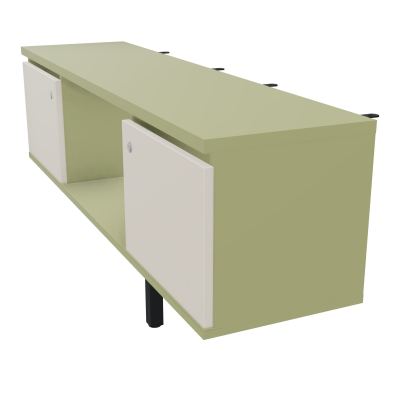 JAMES MEUBLE 2PTES&NICHE L142 P36 H73,5CM P.META.PR BENCH CONECT/4M P.RCT.P1420    R7 N5
