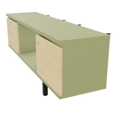 JAMES MEUBLE 2PTES&NICHE L142 P36 H73,5CM P.META.PR BENCH CONECT/4M P.RCT.P1420    R7 N8