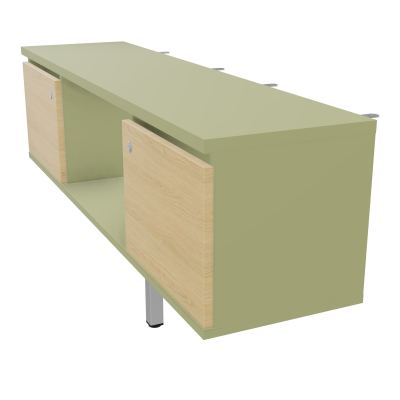 JAMES MEUBLE 2PTES&NICHE L142 P36 H73,5CM P.META.PR BENCH CONECT/4M P.RCT.P1420    R7 R1