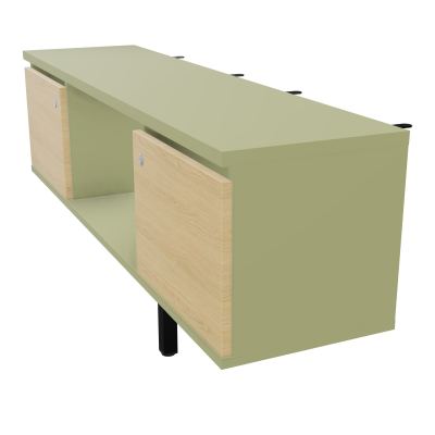 JAMES MEUBLE 2PTES&NICHE L142 P36 H73,5CM P.META.PR BENCH CONECT/4M P.RCT.P1420    R7 R1