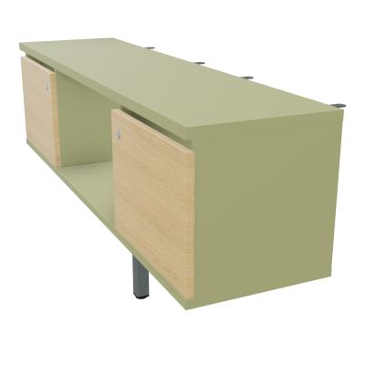 JAMES MEUBLE 2PTES&NICHE L142 P36 H73,5CM P.META.PR BENCH CONECT/4M P.RCT.P1420    R7 R1