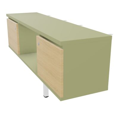 JAMES MEUBLE 2PTES&NICHE L142 P36 H73,5CM P.META.PR BENCH CONECT/4M P.RCT.P1420    R7 R1