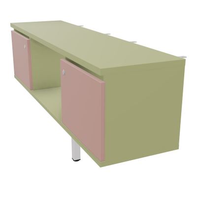 JAMES MEUBLE 2PTES&NICHE L142 P36 H73,5CM P.META.PR BENCH CONECT/4M P.RCT.P1420    R7 R8