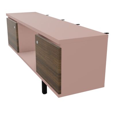 JAMES MEUBLE 2PTES&NICHE L142 P36 H73,5CM P.META.PR BENCH CONECT/4M P.RCT.P1420    R8 N6