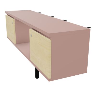 JAMES MEUBLE 2PTES&NICHE L142 P36 H73,5CM P.META.PR BENCH CONECT/4M P.RCT.P1420    R8 N8