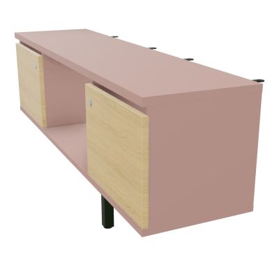JAMES MEUBLE 2PTES&NICHE L142 P36 H73,5CM P.META.PR BENCH CONECT/4M P.RCT.P1420    R8 R1