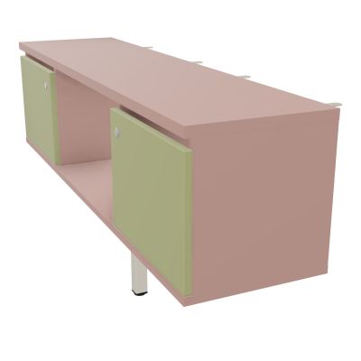 JAMES MEUBLE 2PTES&NICHE L142 P36 H73,5CM P.META.PR BENCH CONECT/4M P.RCT.P1420    R8 R7