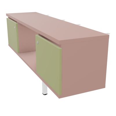 JAMES MEUBLE 2PTES&NICHE L142 P36 H73,5CM P.META.PR BENCH CONECT/4M P.RCT.P1420    R8 R7