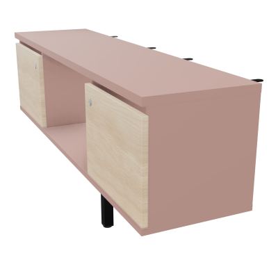 JAMES MEUBLE 2PTES&NICHE L142 P36 H73,5CM P.META.PR BENCH CONECT/4M P.RCT.P1420    R8 RZ