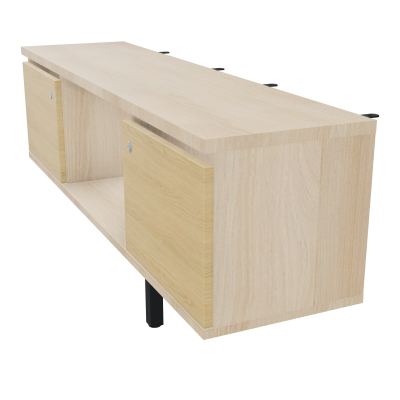 JAMES MEUBLE 2PTES&NICHE L142 P36 H73,5CM P.META.PR BENCH CONECT/4M P.RCT.P1420    RZ R1