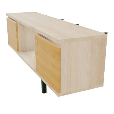 JAMES MEUBLE 2PTES&NICHE L142 P36 H73,5CM P.META.PR BENCH CONECT/4M P.RCT.P1420    RZ R5